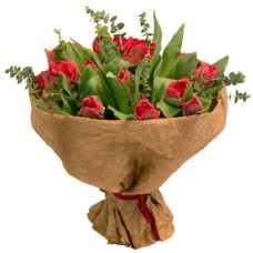 Red tulips & Eucalyptus(25)